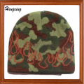 Gorro de brocado de camo Beanie malha